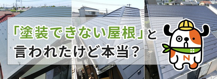 塗装できない屋根と言われたけど本当？